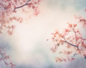 Soft and dreamy cherry blossoms with Asian influence