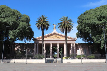 Fototapeta na wymiar entrance to the public cemetery of La Chacarita