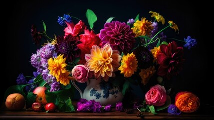 Vibrant and colorful flowers