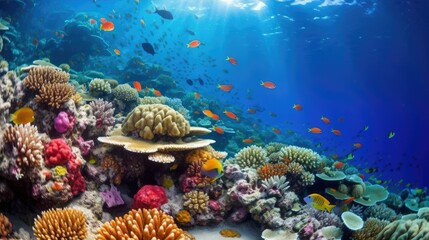 Obraz na płótnie Canvas Colorful and Beautiful Coral Reef