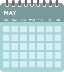 May 2023 calendar. monthly 2023 transparent calendar