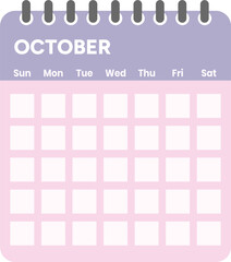 October 2023 calendar. monthly 2023 transparent calendar