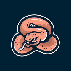 Hand Drawn Logo Snake