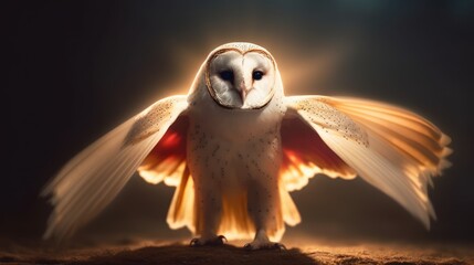 cute owl superhero. Created with generative AI.