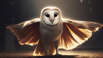 cute owl superhero. Created with generative AI.