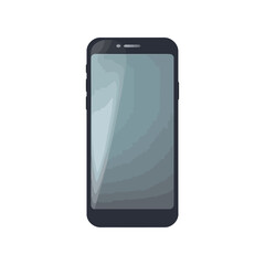 Modern mobile phone icon on white background