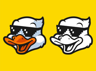 DUCK HEAD CARTOON CHARACTER MASCOT