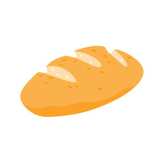 crunchy bread with grains