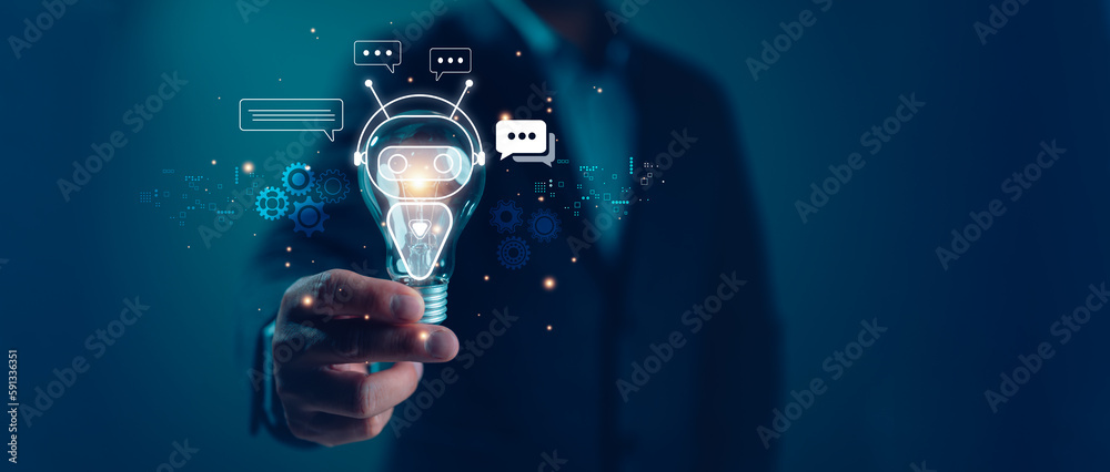 Leinwandbilder ai, artificial intelligence, technology smart robot ai, artificial intelligence by enter command pro