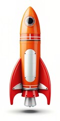 Toy rocket. STEM concept. Generative AI