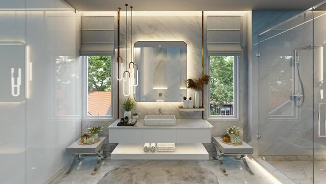 interior of a bath room