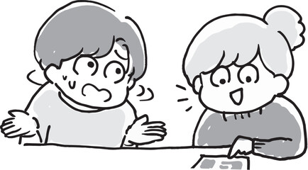 計画を立てる会議が難航している様子