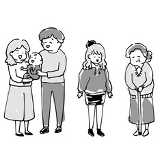 三世代人物セット