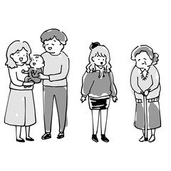 三世代人物セット