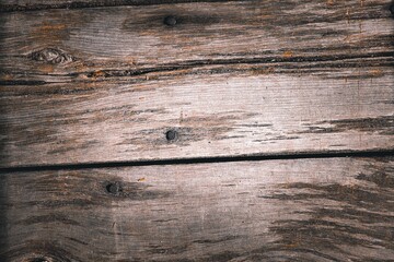 Old wooden board background material . old simple brown board texture . dark wood texture
