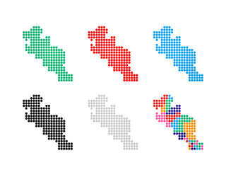 京都府　地図（ドット①）