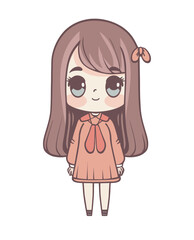 kawaii girl in a dress