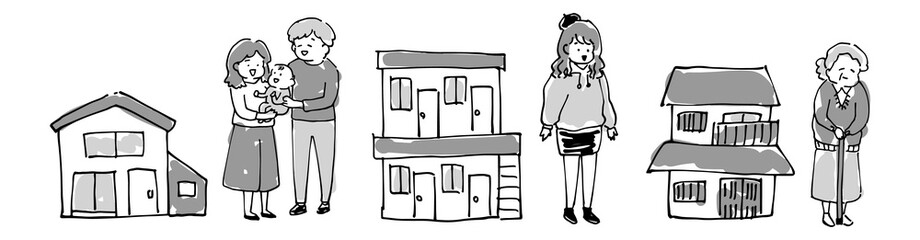 町内に住む様々な住人たち