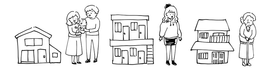 町内に住む様々な住人たち