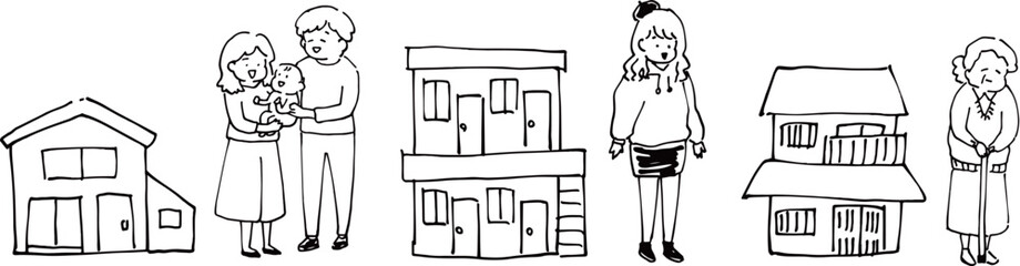 町内に住む様々な住人たち