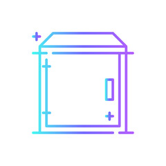 Safe Business and office icon with blue duotone style. protection, protect, security, safety, secure, privacy, defense. Vector illustration