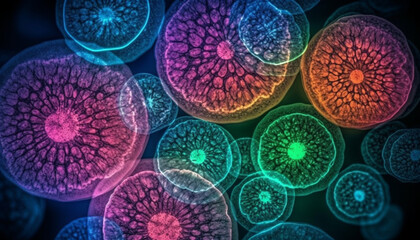 Scientific micrograph reveals nature intricate cellular patterns generated by AI