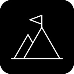 Success Business and office icon with black filled line style. achievement, goal, target, strategy, concept, win, performance. Vector illustration