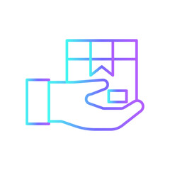 Shipping Business and office icon with blue duotone style. delivery, ship, cargo, box, export, logistics, package. Vector illustration