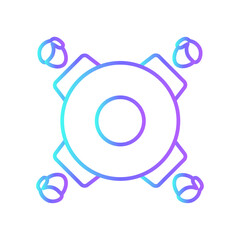 Meeting Business and office icon with blue duotone style. people, communication, conference, partnership, discussion, seminar, collaboration. Vector illustration