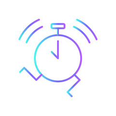 Busy Business and office icon with blue duotone style. work, time, stress, clock, hour, schedule, watch. Vector illustration