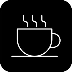 Coffee Business and office icon with black filled line style. cup, mug, espresso, hot, cafe, restaurant, cappuccino. Vector illustration