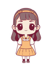 cute little gitl chibi