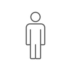 Fototapeta na wymiar Man Business people icon with black outline style. people, human, person, manager, male, user, profile. Vector illustration