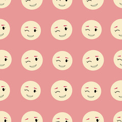 Feminine look, abstract personage, mascot design, funny face, cute icon