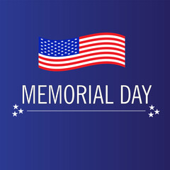 Memory day background blue USA.For design background memori day.