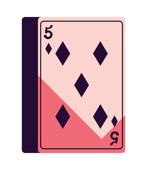 flat poker card