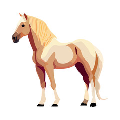 flat horse design
