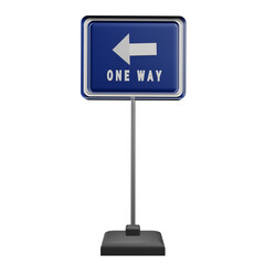 One way sign