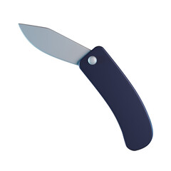 Folding Knife 3D Icon