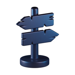 Street sign 3D Icon