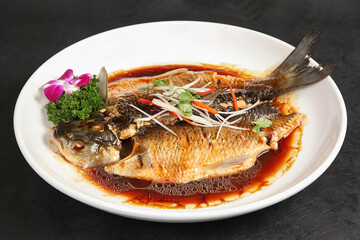 West Lake Fish in Vinegar Gravy,songsaoyu,Hangzhou Cuisine, Chinese Food