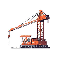 Construction industry activity crane