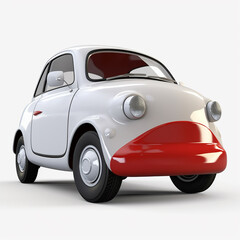 Cute and funny cartoon car
