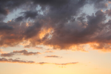Fototapeta na wymiar cloud and vanilla sky background.