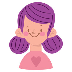 Smiling child character fun