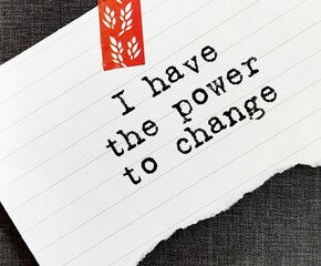 Message on a note paper 