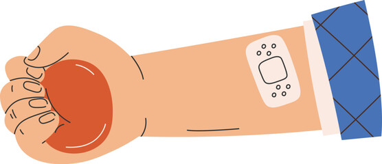 Donor Hand With Ball