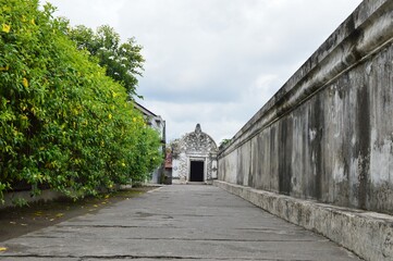 Yogyakarta, Indonesia – January 16, 2020:  Tamansari Water Castle, The Location Is Inside The Palace Of Yogyakarta. Beautiful Place For Vacation In Yogyakarta. Selected Focus