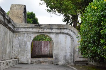 Yogyakarta, Indonesia – January 16, 2020:  Tamansari Water Castle, The Location Is Inside The Palace Of Yogyakarta. Beautiful Place For Vacation In Yogyakarta. Selected Focus