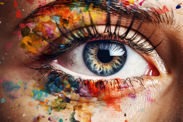 Focusing On Artistic Eye Vision, Made Using Generative Ai